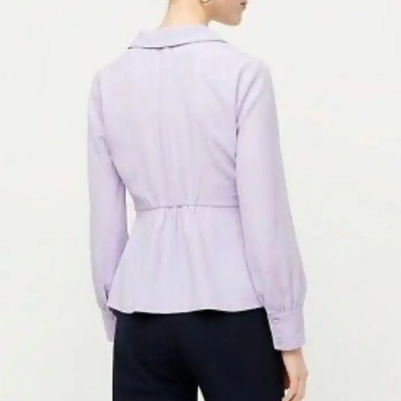 J. Crew Bonnaire Wrap Blouse - Picture 2 of 3